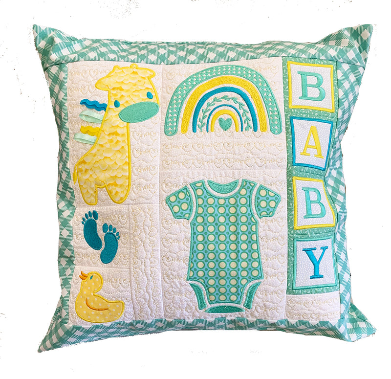 Baby Pillow Machine Embroidery USB