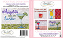 Cocktail Coasters Embroidery USB by Laurie Kent Designs