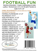 Football Fun - Machine Embroidery  USB
