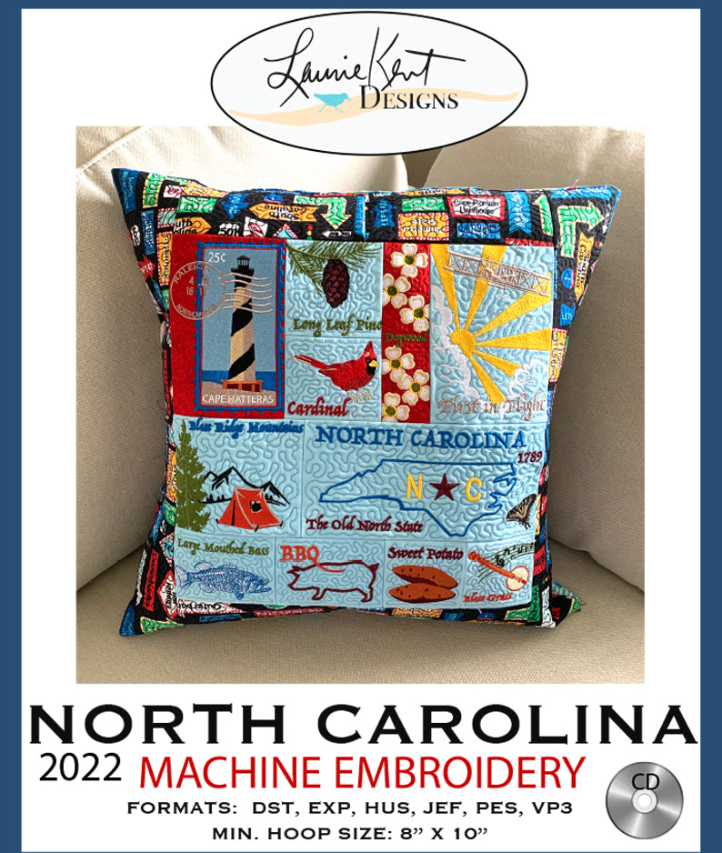 North Carolina '22 Machine Embroidery - CD -