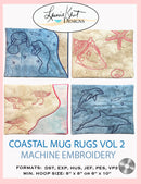 Coastal Mug Rugs VOLUME 2 Embroidery CD