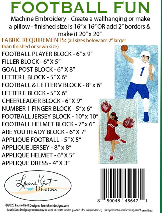 Football Fun - Machine Embroidery LKD - CD