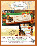 Happy Thanksgiving Bench Pillow Design Files CD