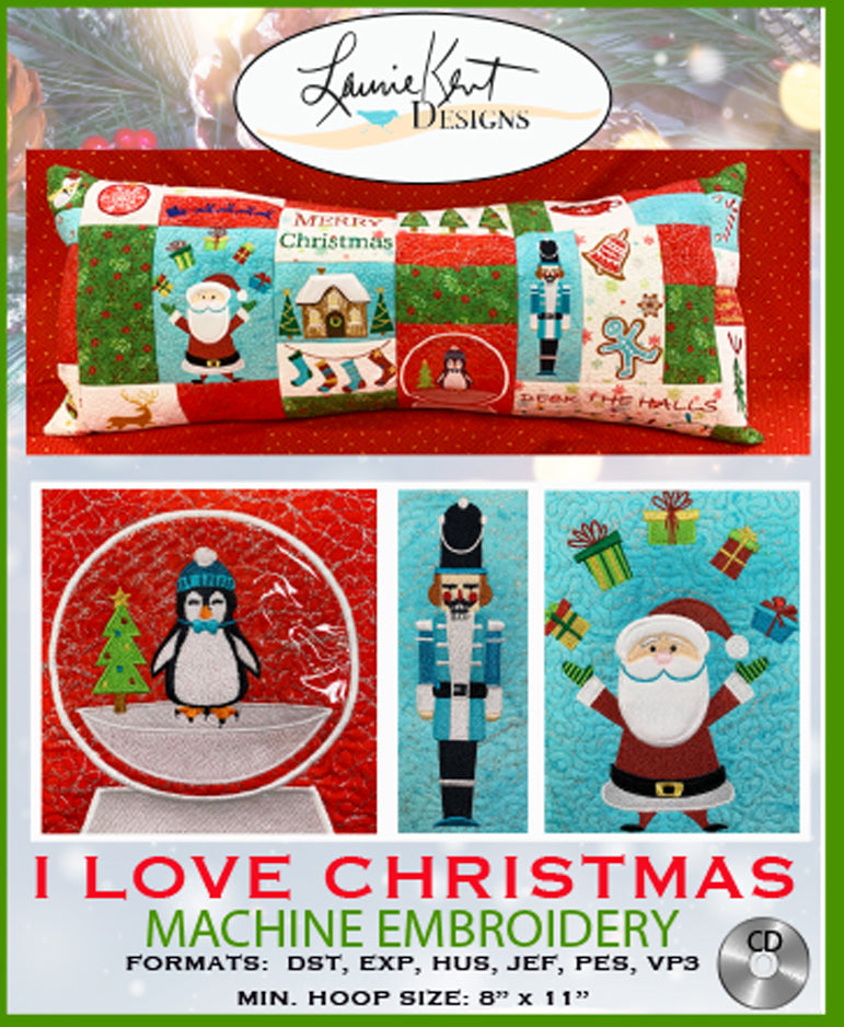 I Love Christmas CD design files by Laurie Kent Designs
