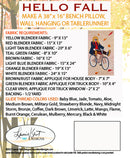 Hello Fall CD Embroidery Files