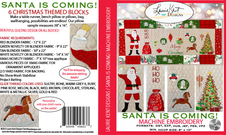 Santa Claus is Coming CD Embroidery Files