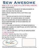 Sew Awesome Bench Pillow Embroidery Files on CD