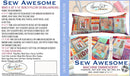 Sew Awesome Bench Pillow Embroidery Files on CD