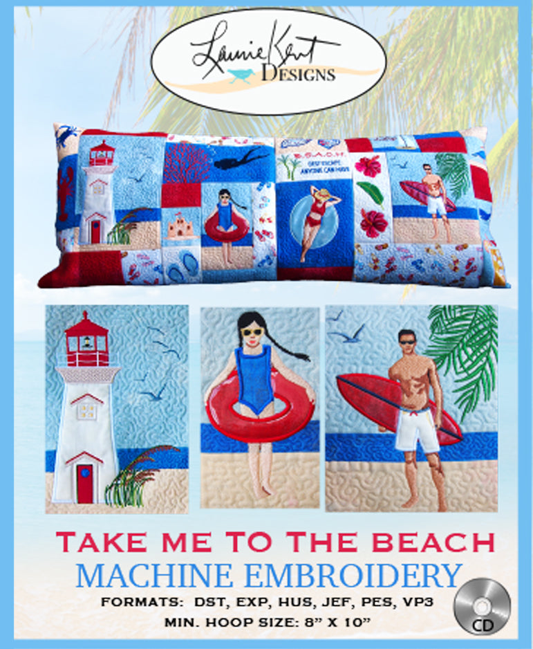 Take Me to the Beach CD - Embroidery