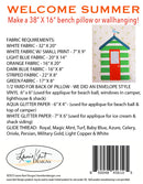 Welcome Summer Embroidery USB by Laurie Kent Designs