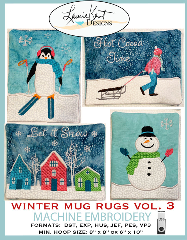 Winter Mug Rugs Vol. 3 - USB Version