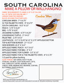 South Carolina 2023 20" X 20" Pillow or Wall Hanging - CD