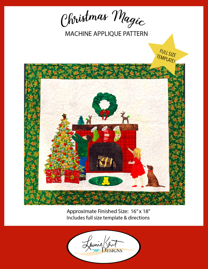 Christmas Magic Applique Pattern by Laurie Kent Designs