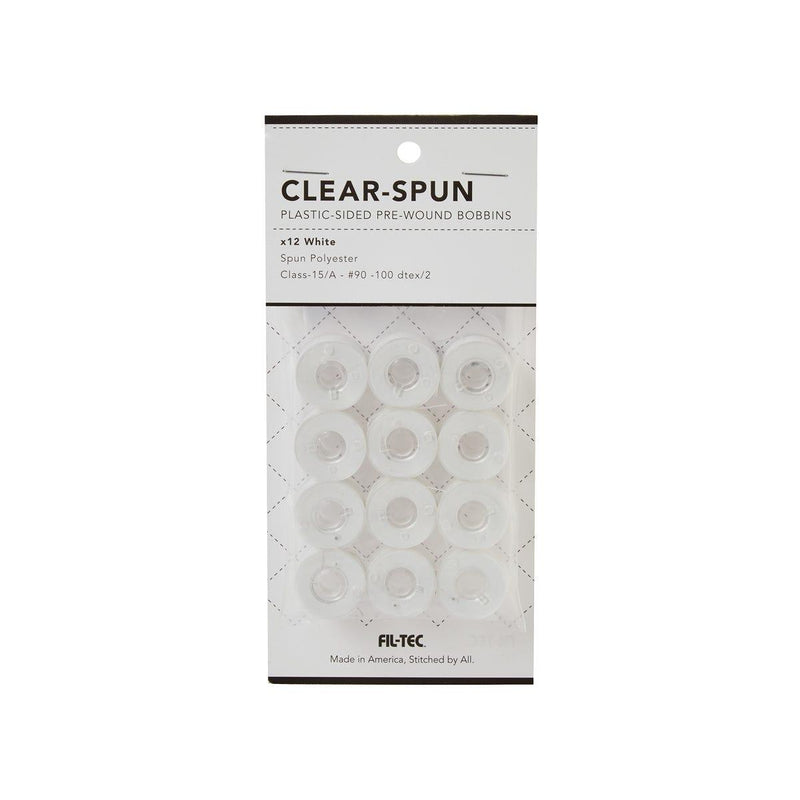 Clear-Spun Bobbins in White