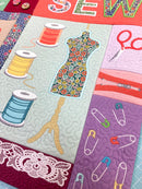 Sew Awesome Bench Pillow Embroidery Files on CD