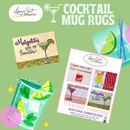 Cocktail Coasters Embroidery USB by Laurie Kent Designs