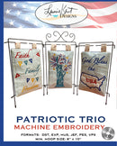 Patriotic Trio Machine Emb. CD by Laurie Kent Designs