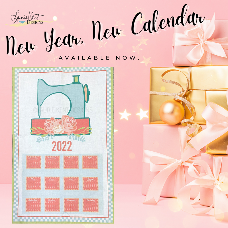 2022 Sewing Machine Calendar Panel