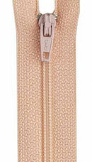 9" Polyester Zipper in Peach