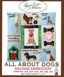 All About Dogs Machine Emb. USB Version Laurie Kent Designs