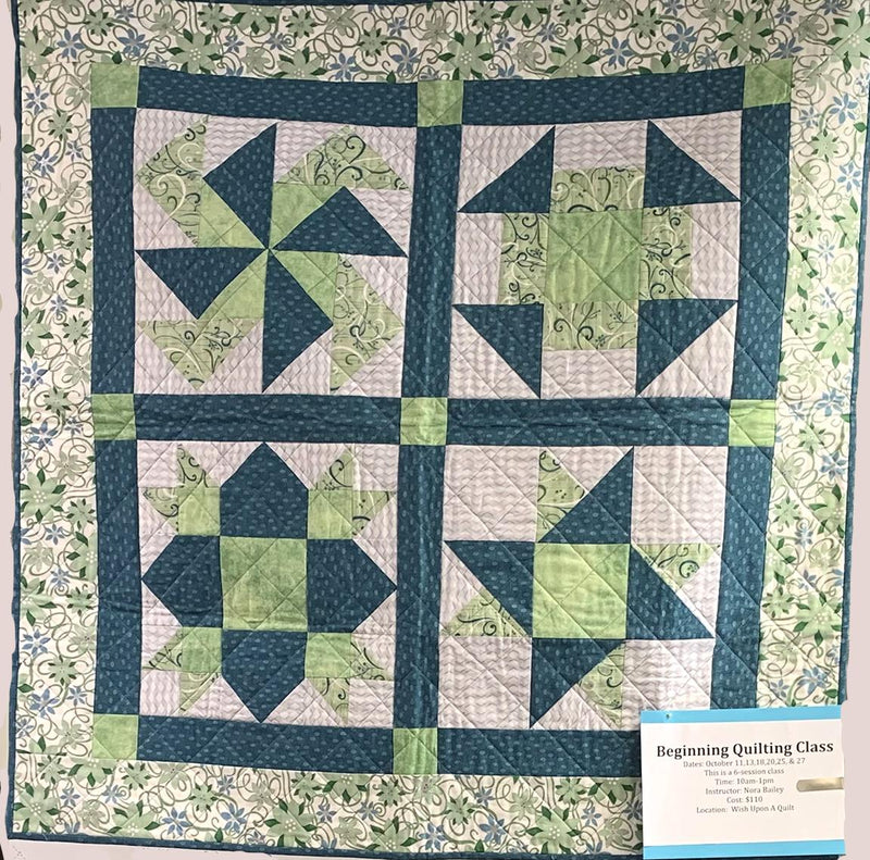 Beginning Quilting-Session 4 of 6