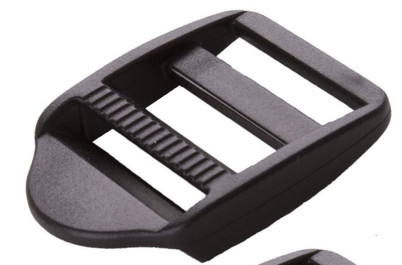 Black Plastic Strap Adjuster 1" - 1 piece