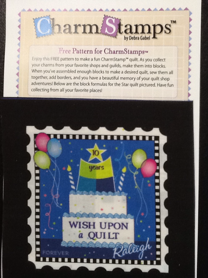Charm Stamp - Wish Upon a Quilt 10th Anniversary