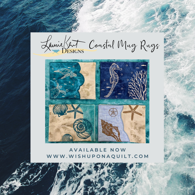 Coastal Mug Rugs VOLUME 1 Embroidery CD