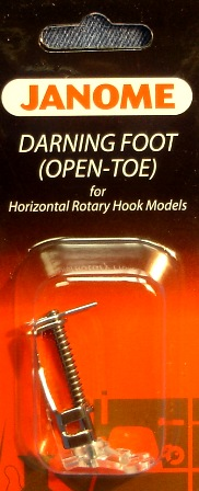 Janome Open Toe Darning Foot Low Shank