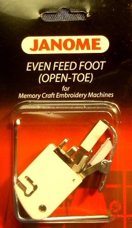 Janome Open Toe Even Feed Foot With Guide