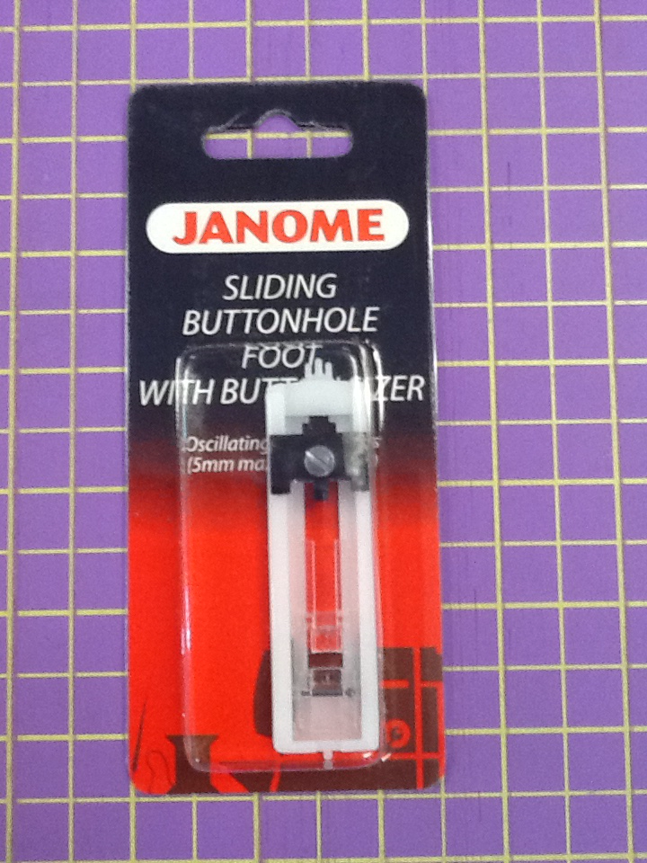 Janome Sliding Buttonhole Foot w/ Button Stabilizer